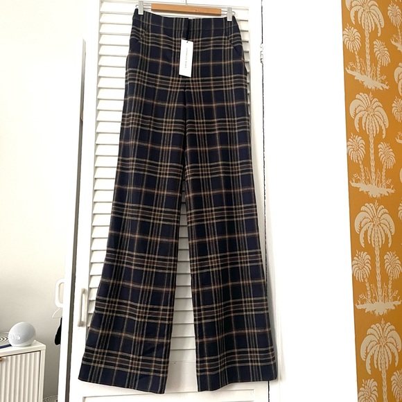 Veronica Beard wool blend Tuli check trousers Pants NWT - Picture 10 of 12